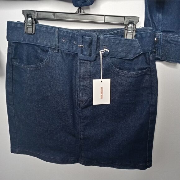 Good AmericanThe 70s Icon Jacket and Skirt - Picture 8 of 11